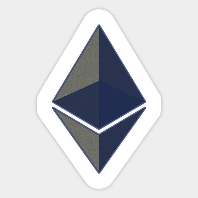 Retro Ethereum Sticker by phughes1980